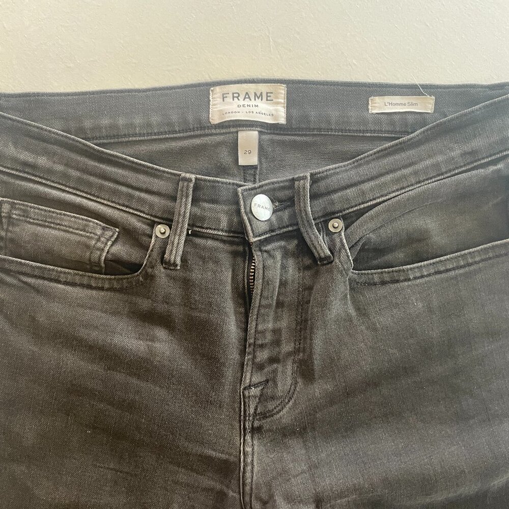 FRAME Denim L’Homme Slim Jeans – Men’s Size 29 (33” Inseam) - Picture 3 of 5